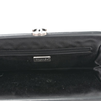 Chanel Lambskin Stitched Timeless Clutch Grey 5 of 7