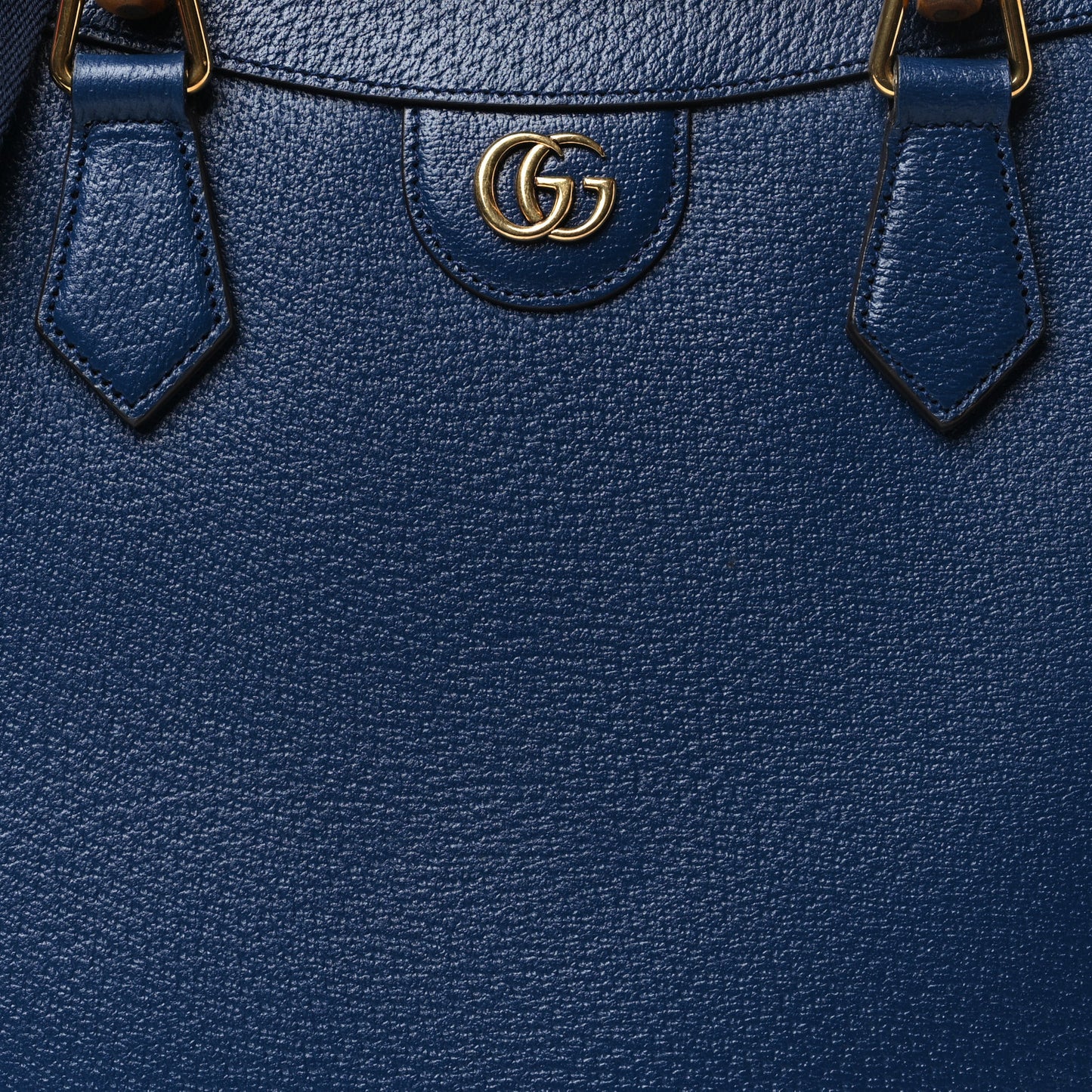 Textured Dollar Calfskin Web Medium Diana Tote Bag Royal Crop