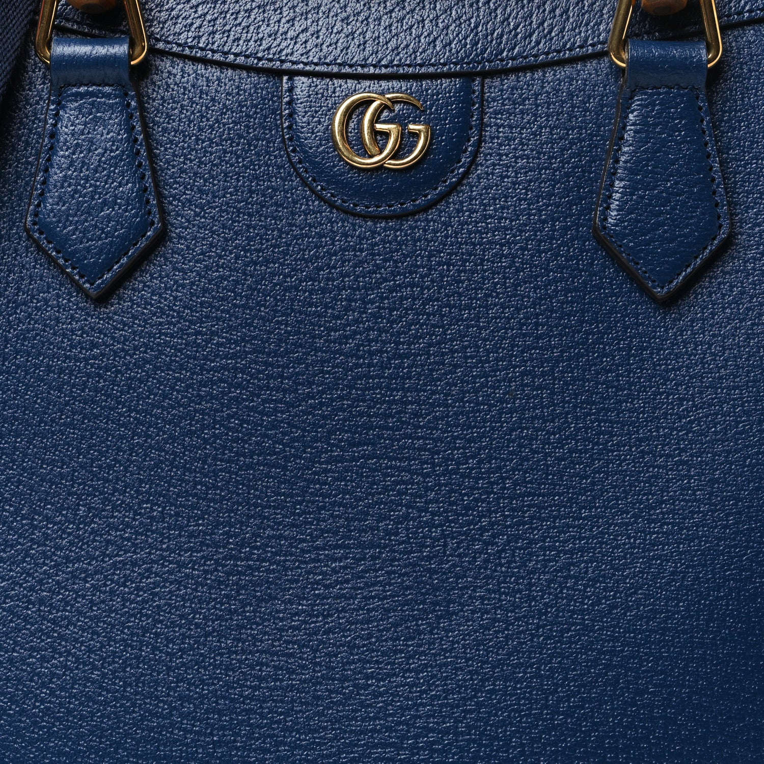 Gucci Textured Dollar Calfskin Web Medium Diana Tote Bag Royal Crop 8 of 10