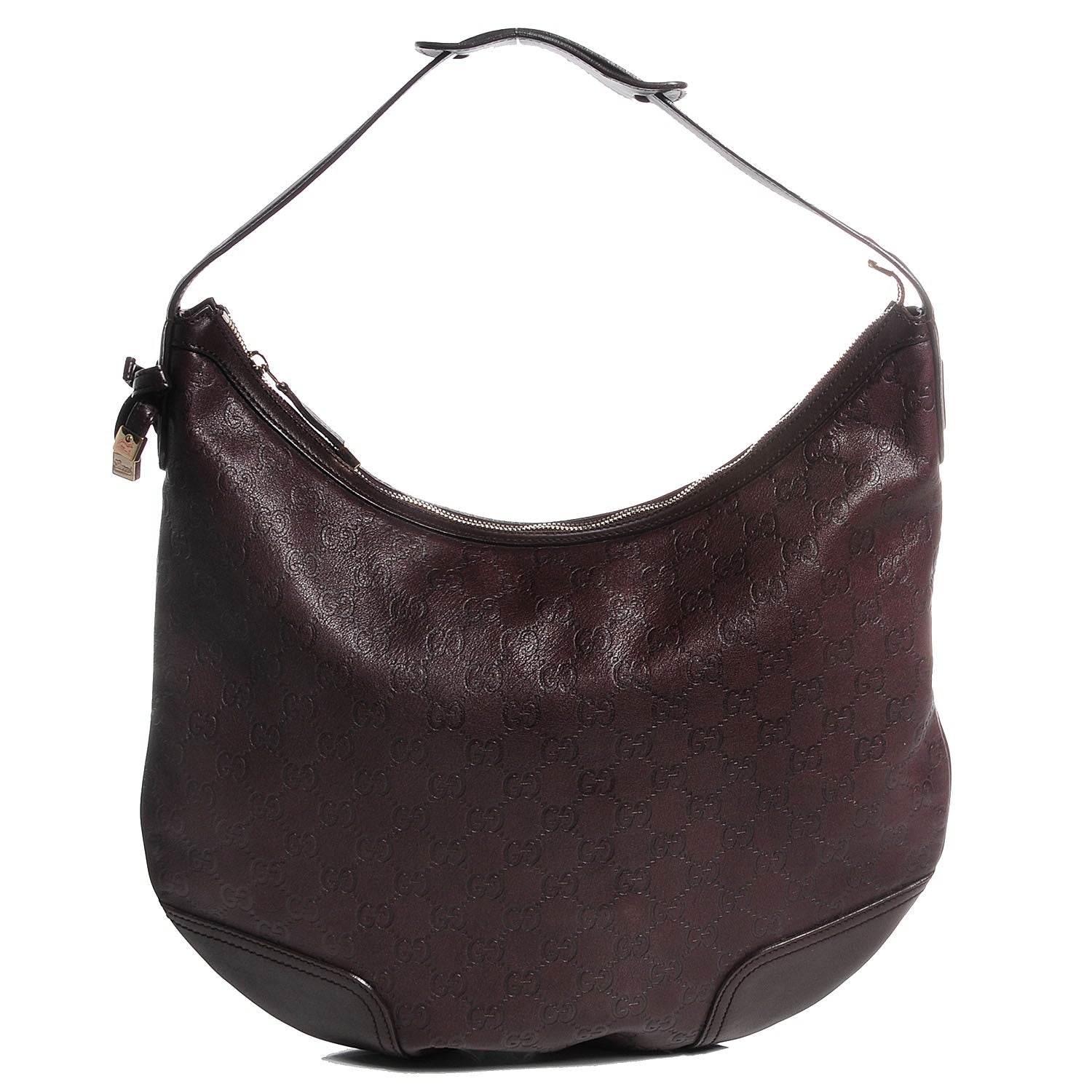Gucci Guccissima Large Princy Hobo Dark Brown 1 of 8