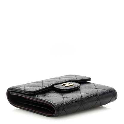 Chanel Caviar Quilted Compact Flap Wallet Black 4 of 7