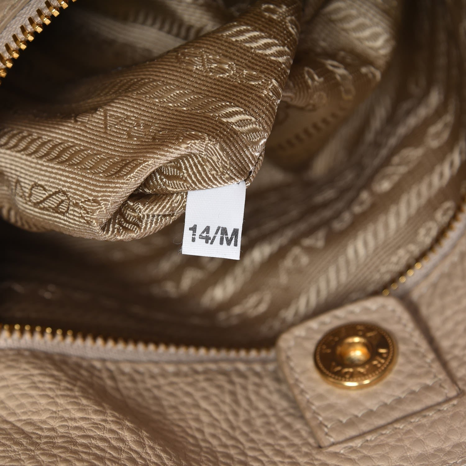 Prada Vitello Daino Tote Pomice 9 of 9