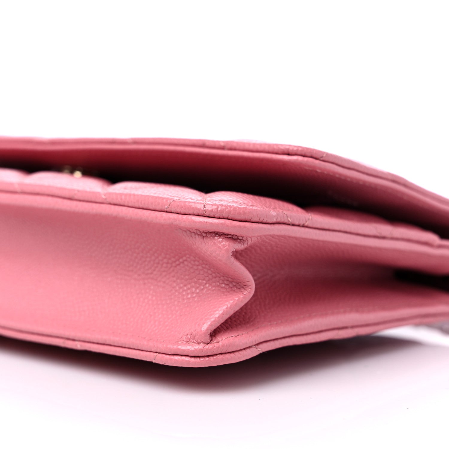 Chanel Caviar Quilted Wallet On Chain WOC Dark Pink 10 of 11