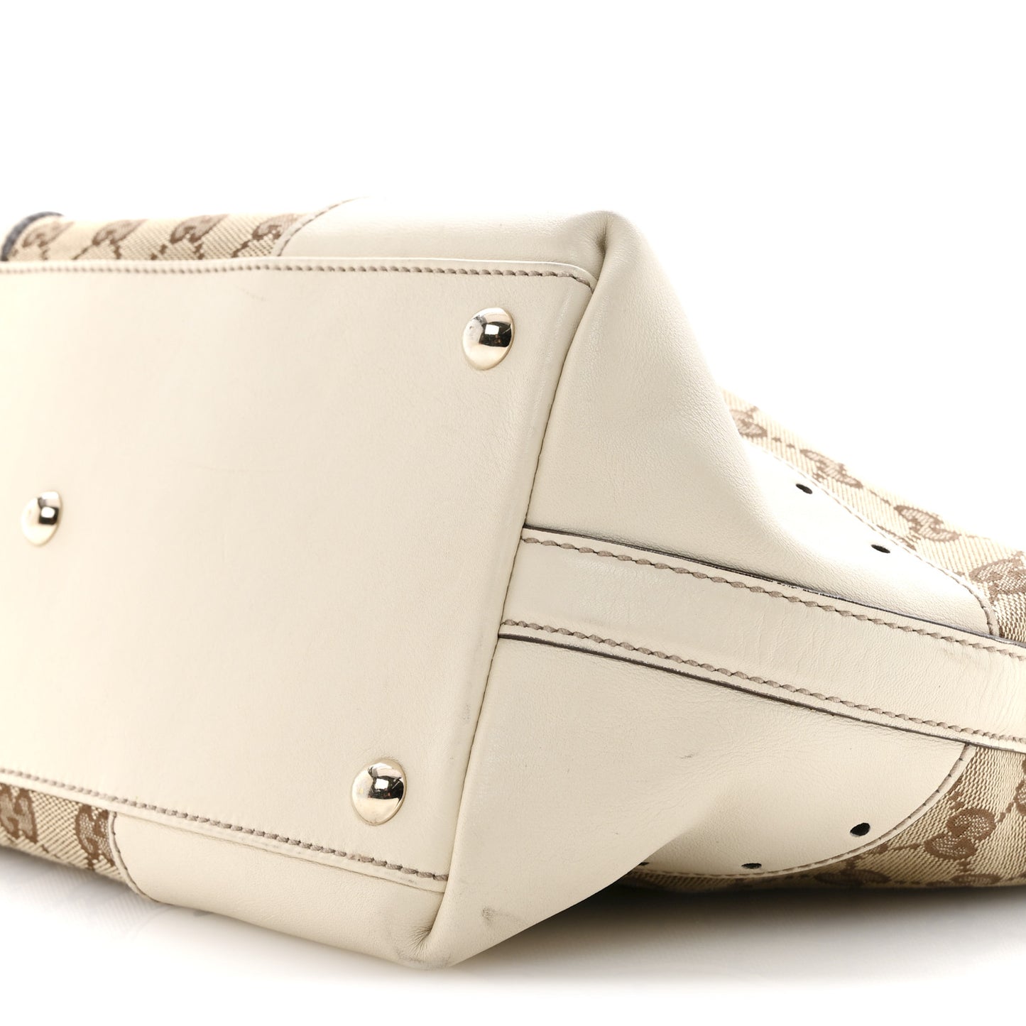 Monogram Large Punch Tote Off White