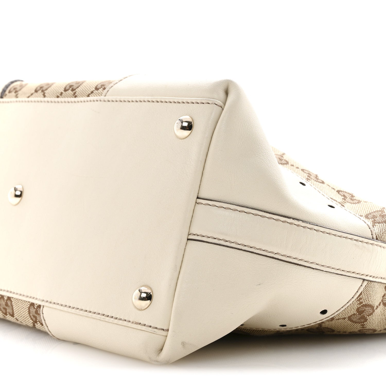 Gucci Monogram Large Punch Tote Off White 10 of 19