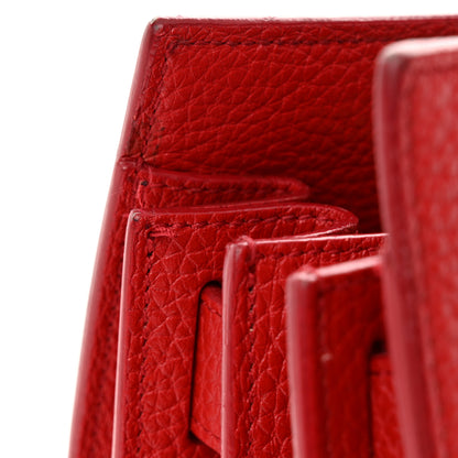 Saint Laurent Grained Calfskin Small Sac De Jour Lipstick Red 21 of 25