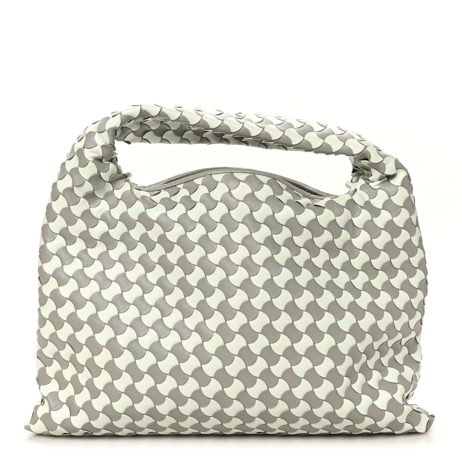 Bottega Veneta Calfskin Intrecciato Small Hop Agate Glacier 1 of 9