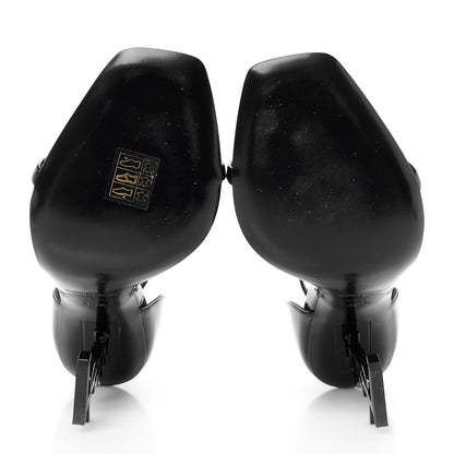 Saint Laurent Patent Calfskin Opyum 110 Sandals 38.5 Black 6 of 10