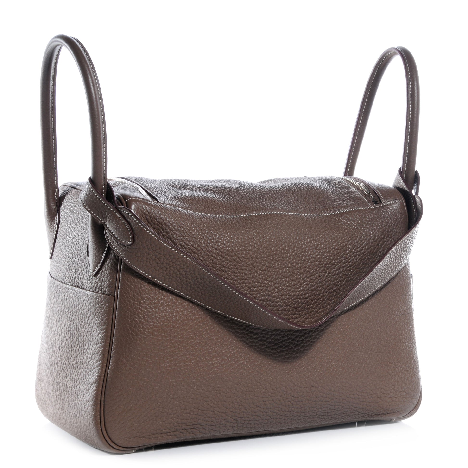 Hermes Taurillon Clemence Lindy 34 Etoupe 3 of 10