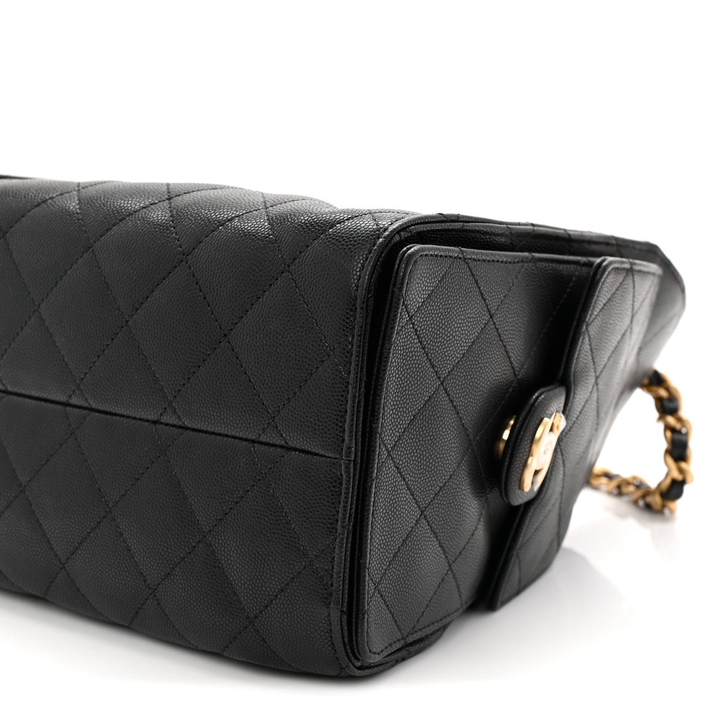 Caviar Quilted Small Chanel 25 Handbag Black