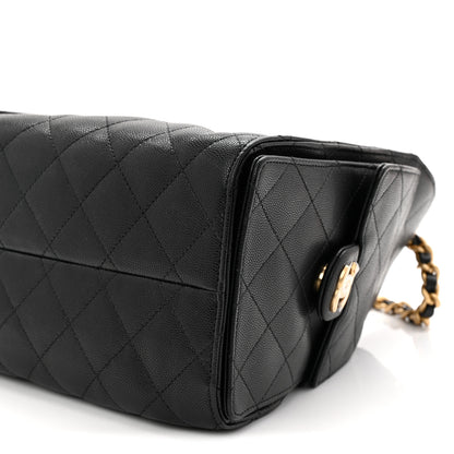 Chanel Caviar Quilted Small Chanel 25 Handbag Black 10 of 10