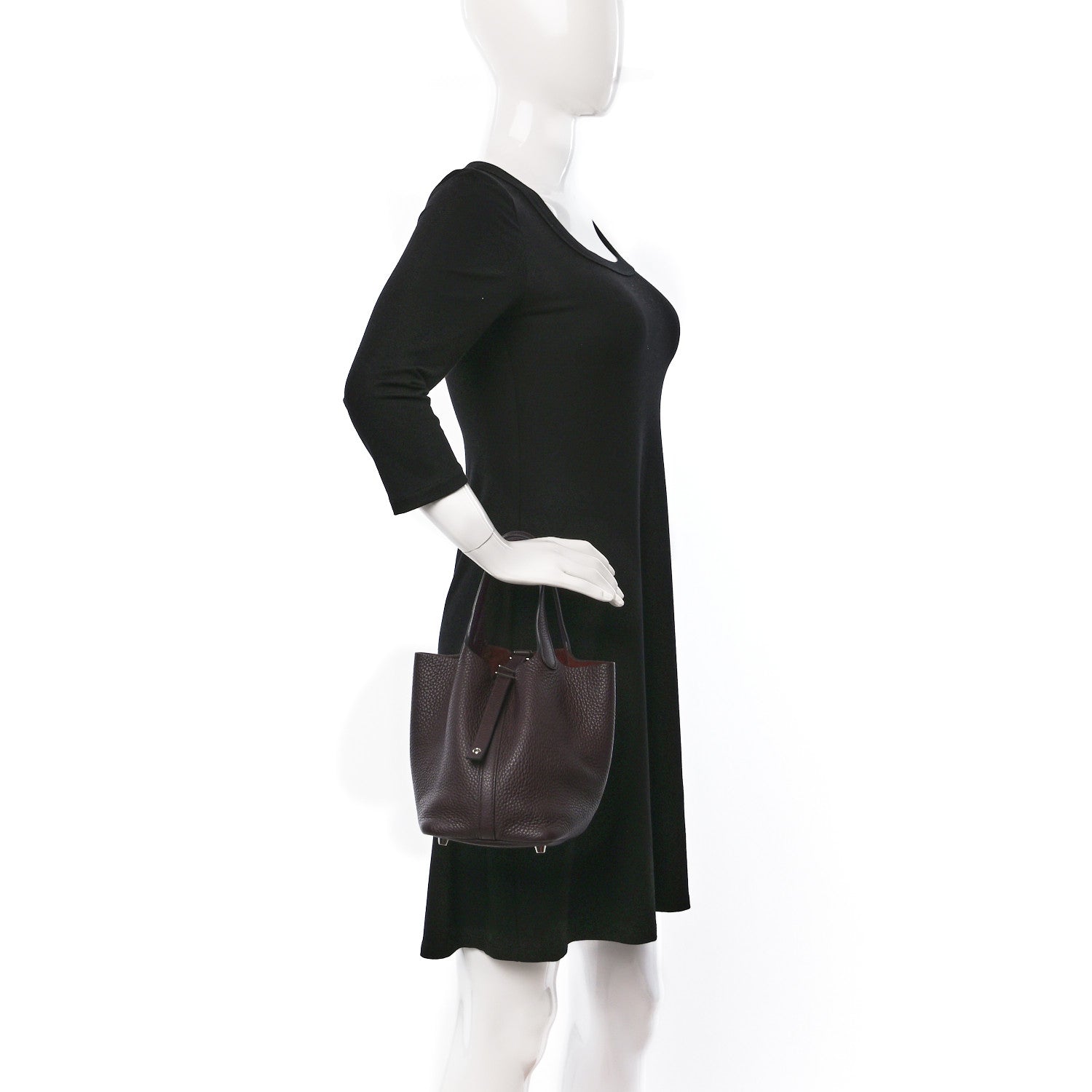 Hermes Taurillon Clemence Swift Eclat Picotin Lock 18 PM Rouge Sellier Anemone 3 of 10