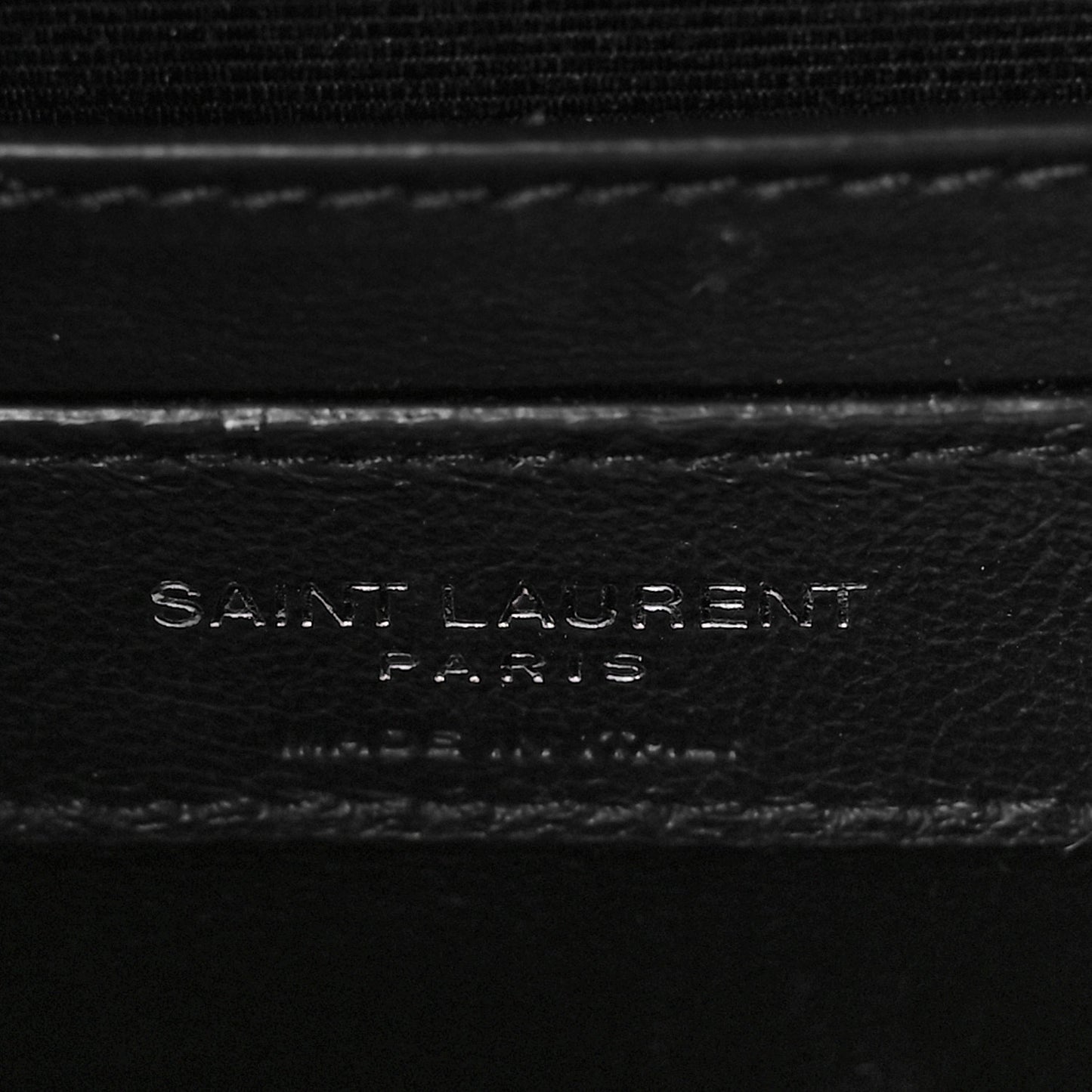 Grain De Poudre Textured Mixed Matelasse Triquilt Medium Monogram Satchel Black