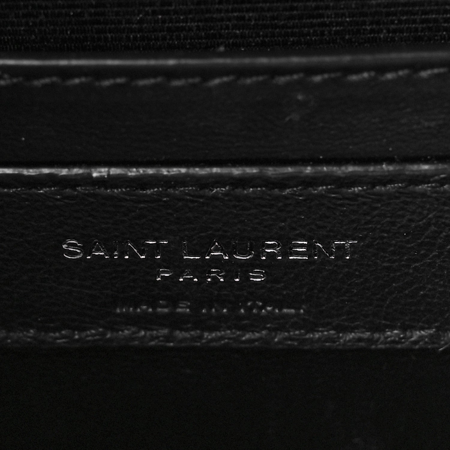 Saint Laurent Grain De Poudre Textured Mixed Matelasse Triquilt Medium Monogram Satchel Black 7 of 10