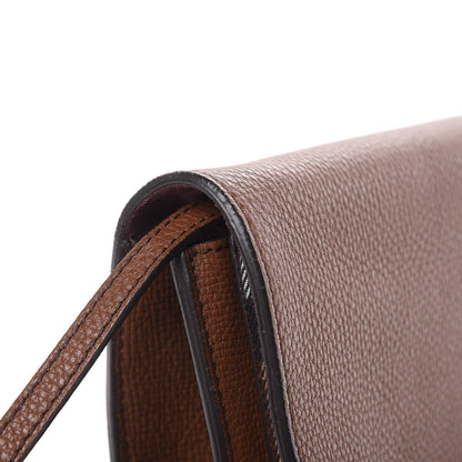 Burberry Derby Calfskin House Check Small Macken Crossbody Bag Tan 12 of 16