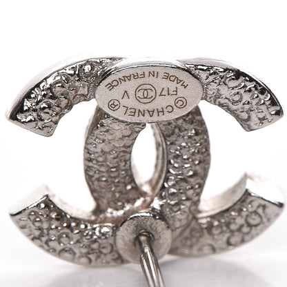 Chanel Crystal CC Earrings Silver 3 of 5