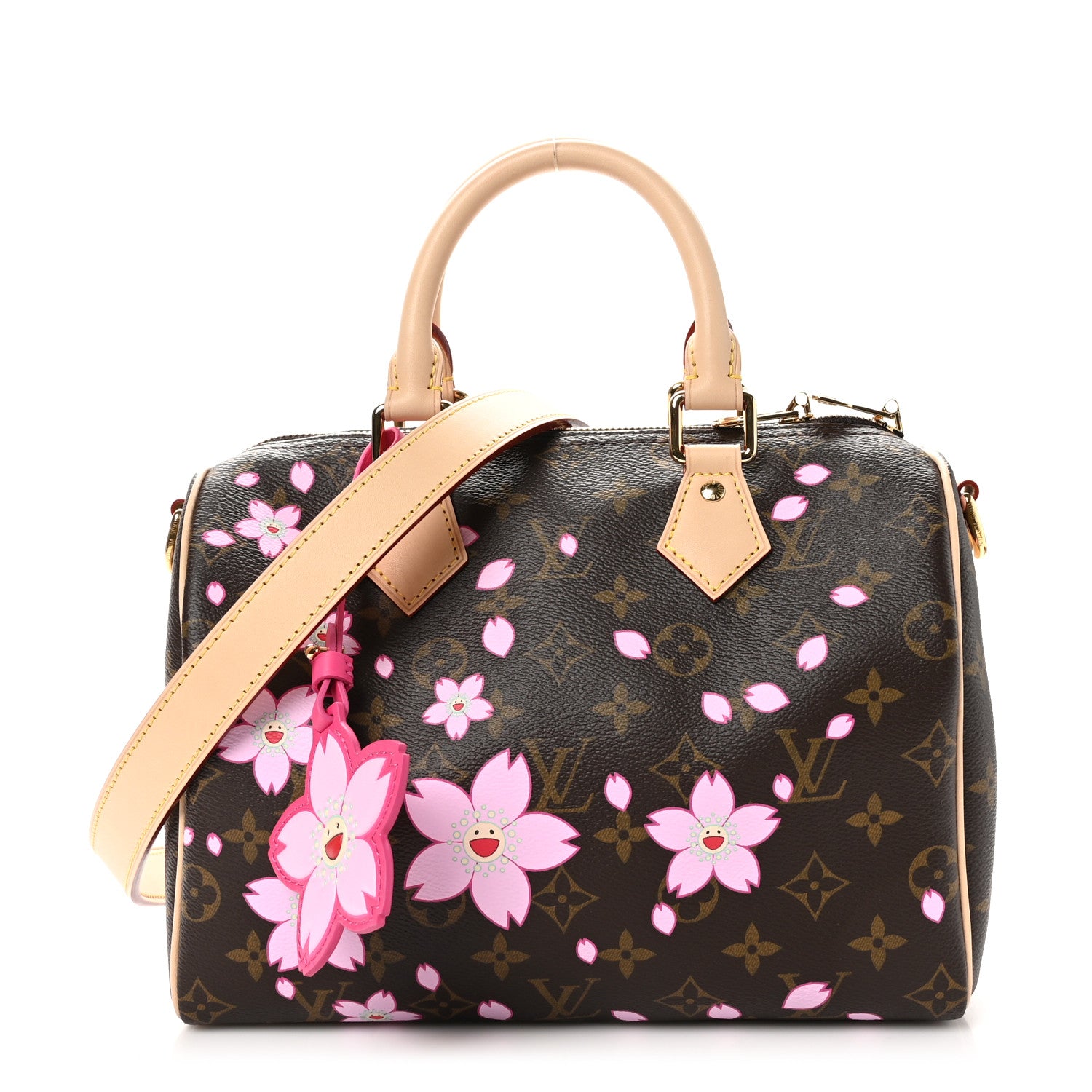Louis Vuitton LV X TM Monogram Cherry Blossom Speedy Bandouliere