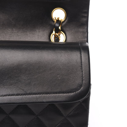 Chanel Lambskin Quilted Medium Double Flap Black 15 of 17