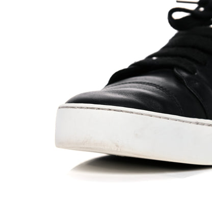 Chanel Calfskin Womens CC Sneakers 39.5 Black White 11 of 16