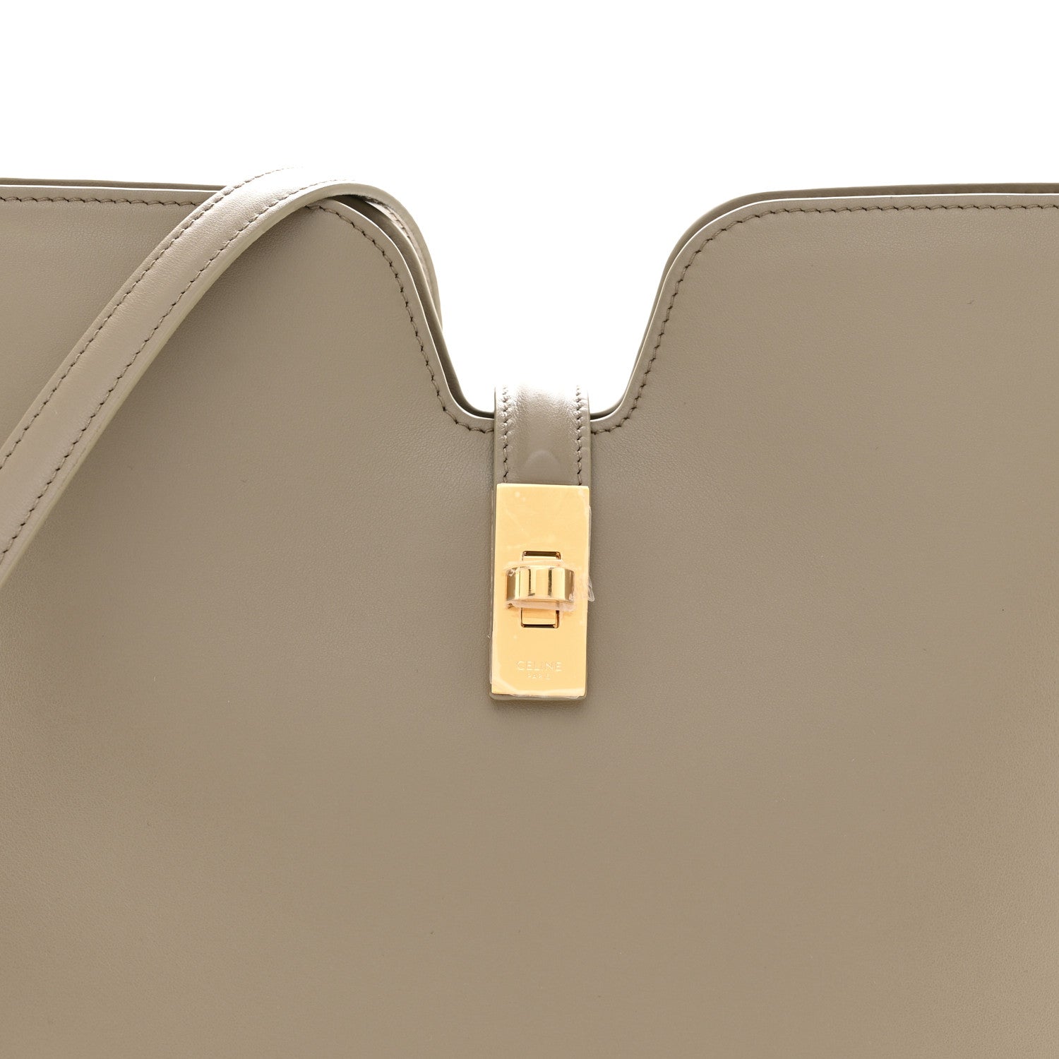 Celine Smooth Calfskin Medium Camille 16 Soft Bag Taupe 7 of 10