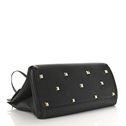 Salvatore Ferragamo Calfskin Large Studio Bag Black 5 of 12