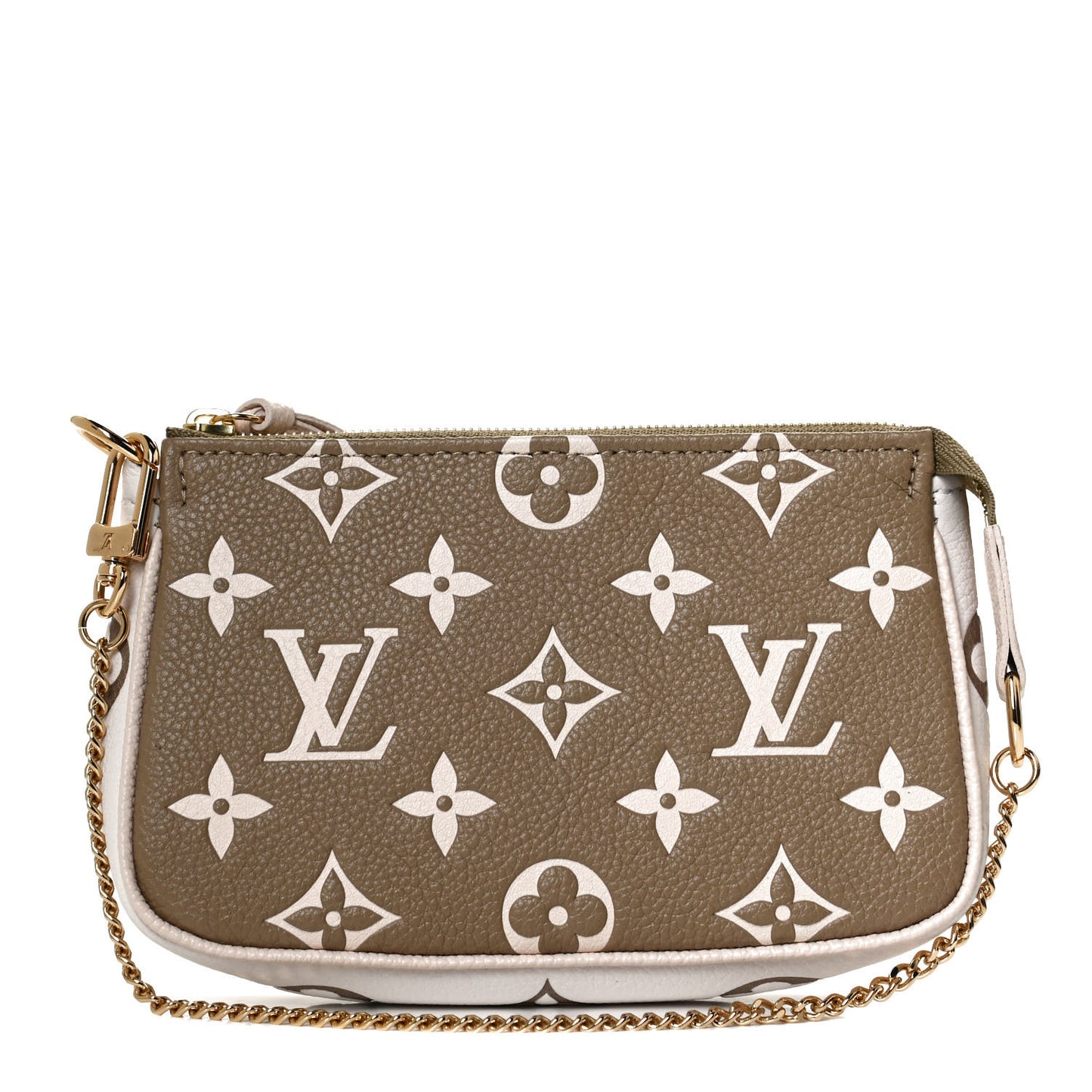 Empreinte Spring in the City Mini Pochette Accessories Kaki Beige Cream
