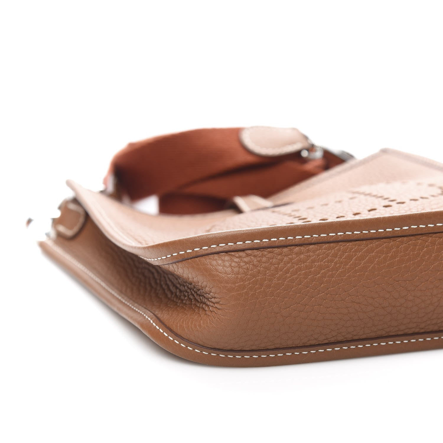 Hermes Taurillon Clemence Amazone Evelyne TPM Gold Cuivre 8 of 11