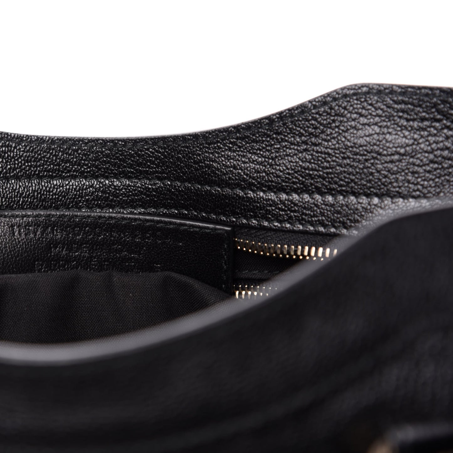 Chevre Gold Metallic Edge Hardware City Black