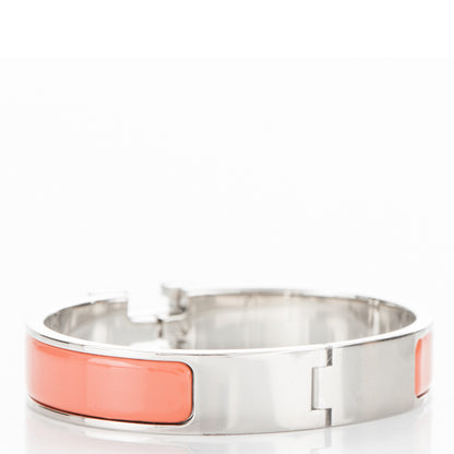 Hermes Enamel Narrow Clic Clac H Bracelet PM Mango 3 of 6