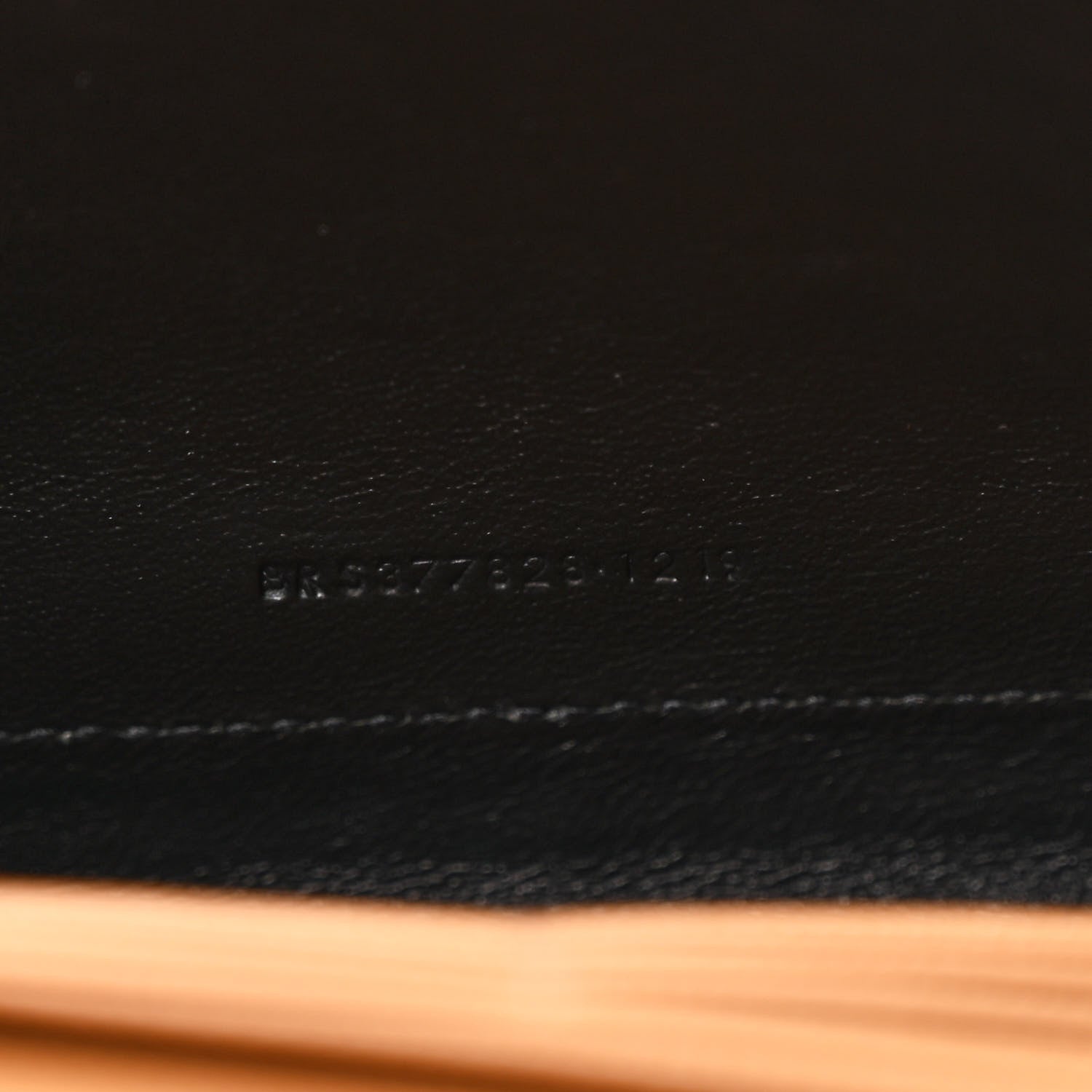 Saint Laurent Grain De Poudre Matelasse Chevron Monogram Chain Wallet Dune 7 of 11