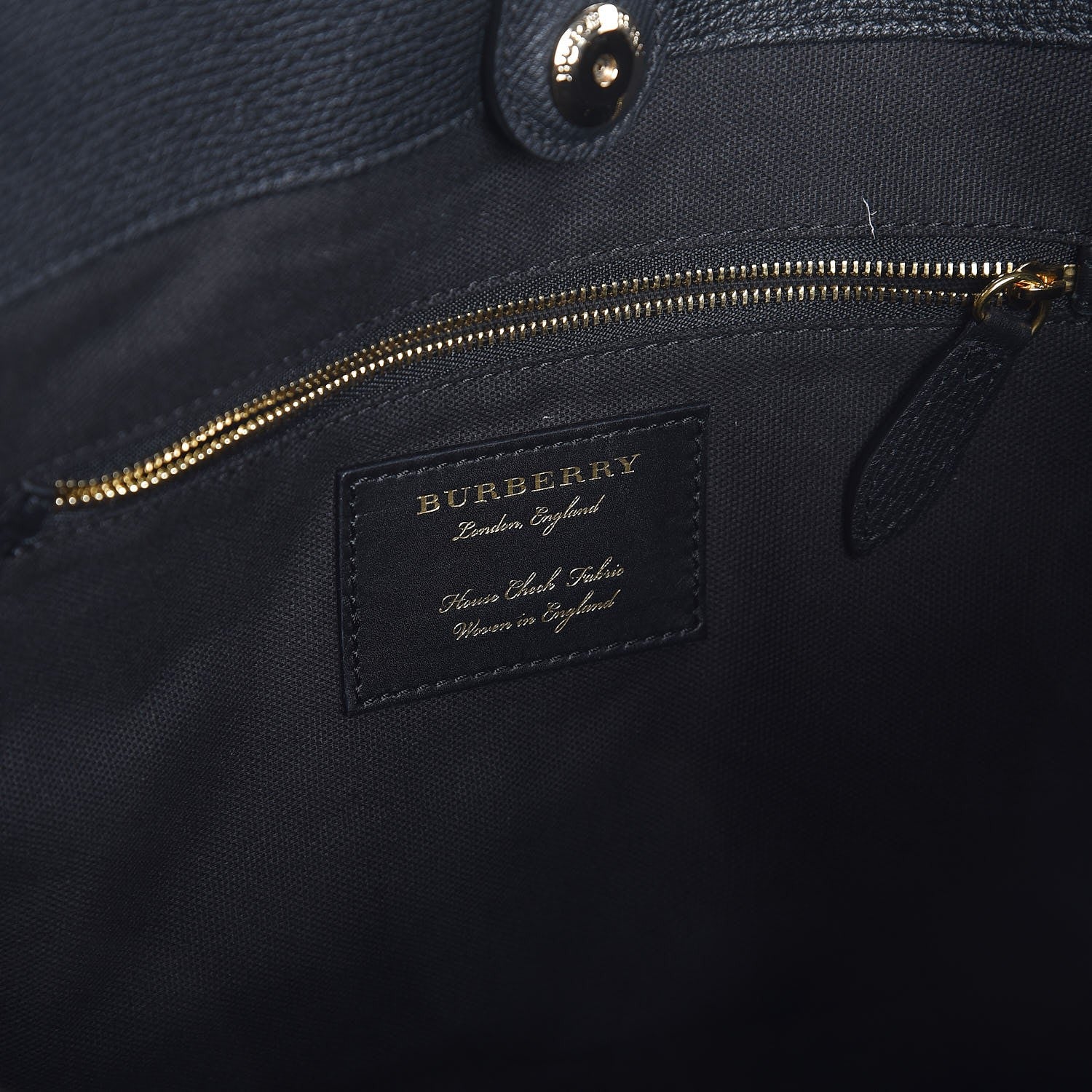 Burberry Grainy Calfskin House Check Small Canterbury Black 6 of 9