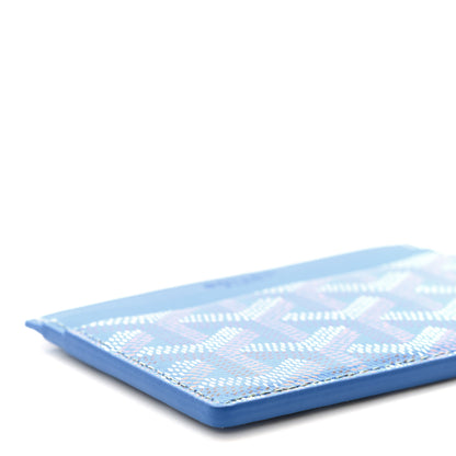 Goyard Goyardine Saint Sulpice Card Holder Sky Blue 7 of 9