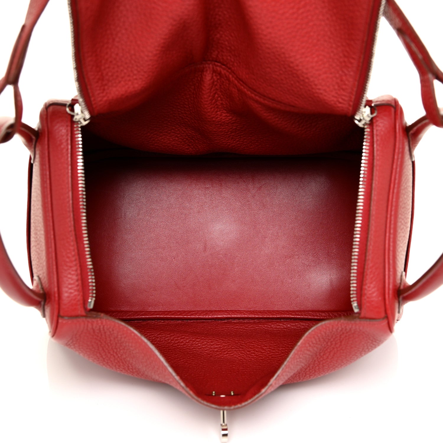 Hermes Taurillon Clemence Lindy 30 Rouge Garance 6 of 15