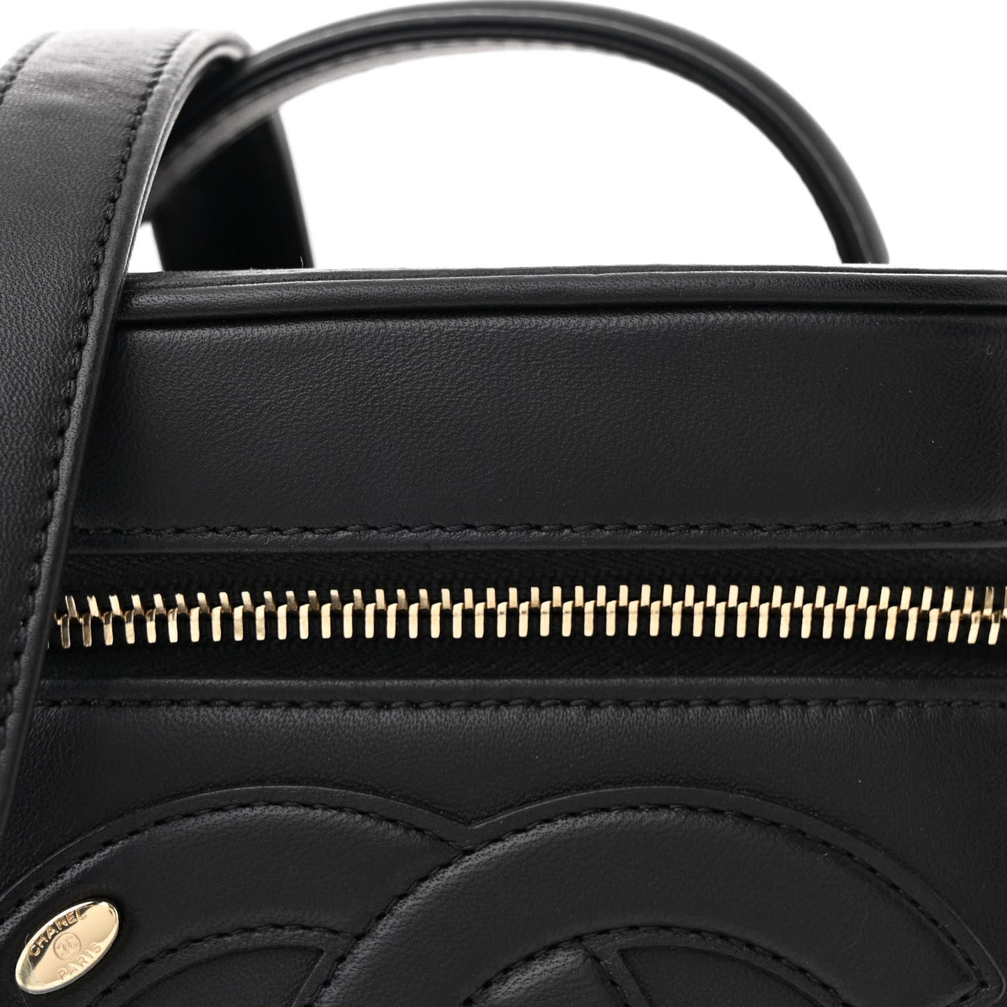 Lambskin Timeless Vanity Cosmetic Case Black