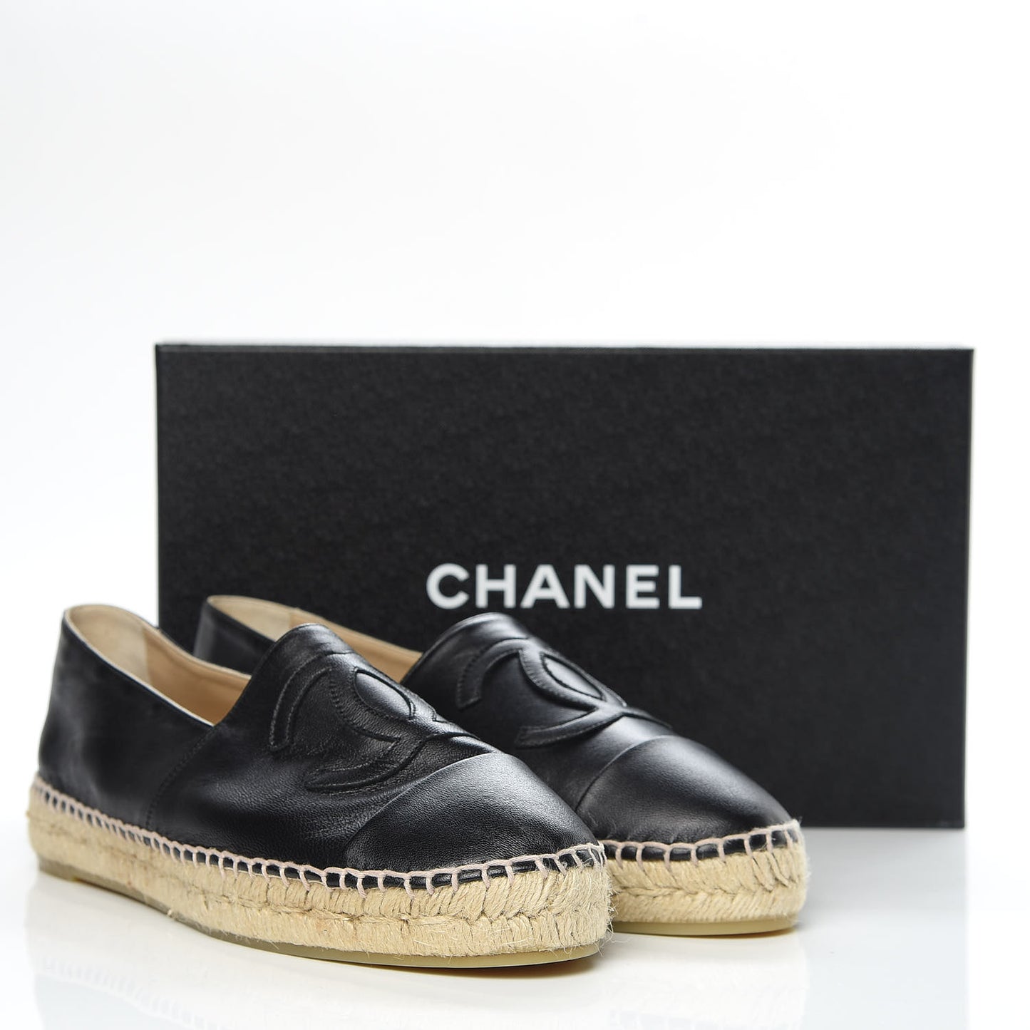 Lambskin CC Espadrilles 41 Black