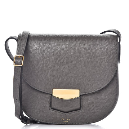 Celine Baby Grained Calfskin Small Trotteur Grey 1 of 7