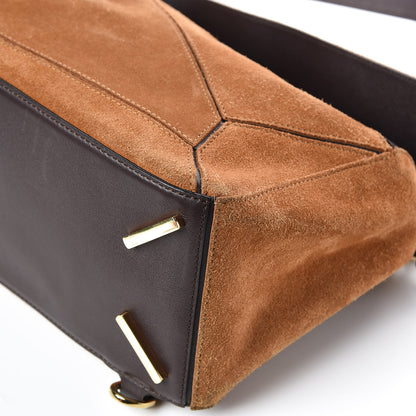 Loewe Suede Puzzle Bag Caramel 10 of 15