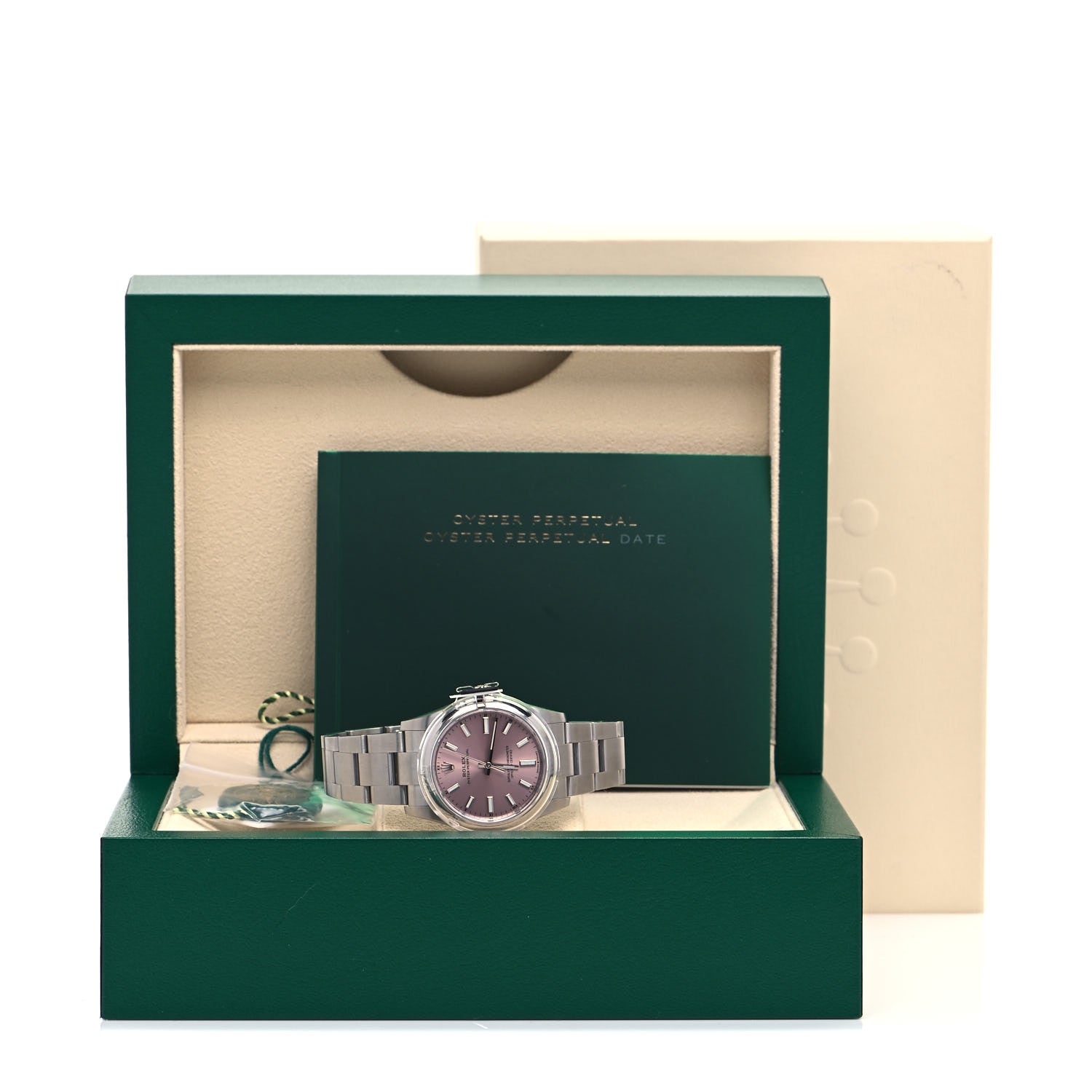 Rolex Stainless Steel 34mm Oyster Perpetual Watch Pink 124200 5 of 5