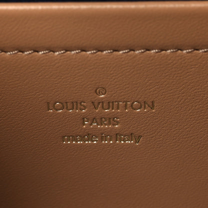 Louis Vuitton Lambskin Embossed Monogram Pochette Coussin Camel 6 of 10