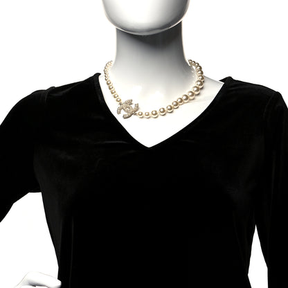 Chanel Pearl CC 100th Anniversary Necklace Light Gold 2 of 6