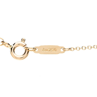 Tiffany 18K Yellow Gold Diamond Small T Smile Pendant Necklace 4 of 5