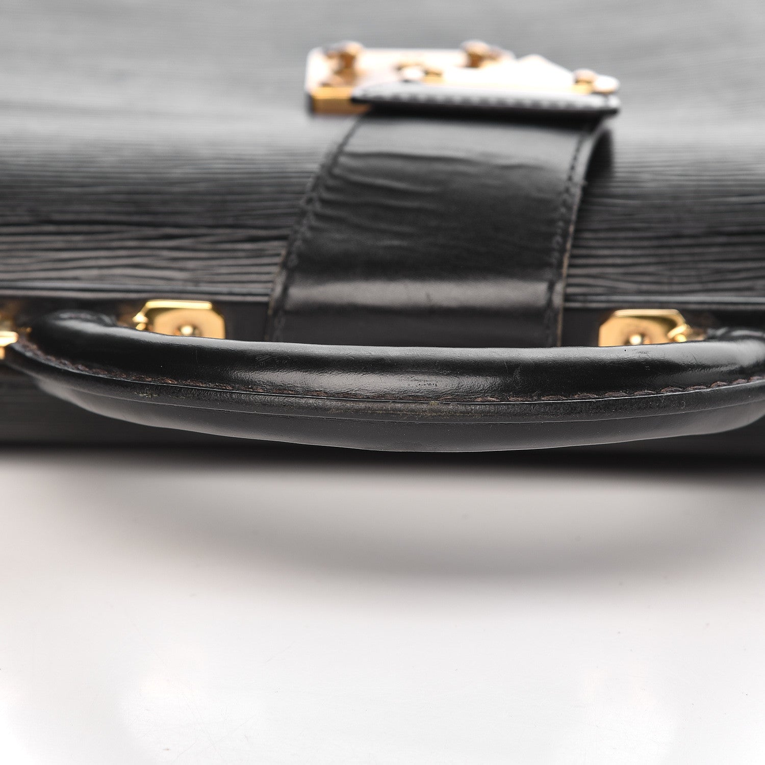 Louis Vuitton Epi Serviette Fermoir Briefcase Black 22 of 23
