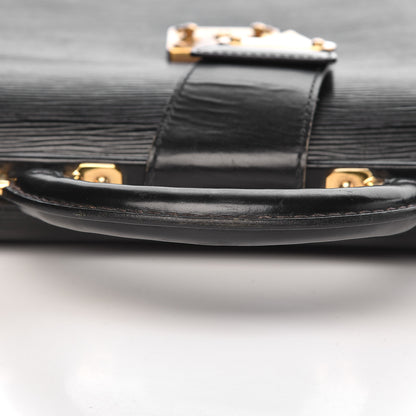 Louis Vuitton Epi Serviette Fermoir Briefcase Black 22 of 23
