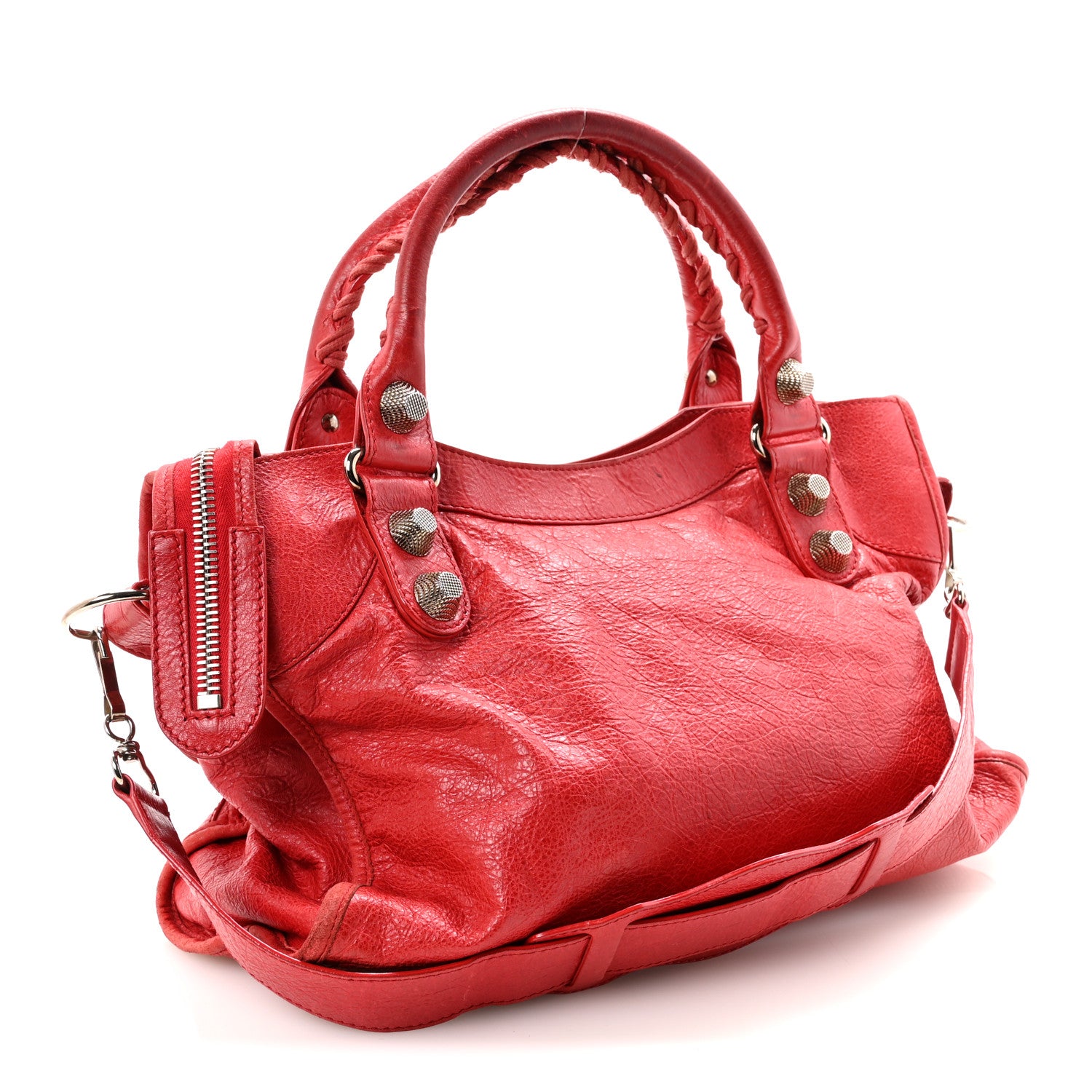 Balenciaga Agneau Giant 21 Silver Hardware City Rouge Coquelicot 3 of 10