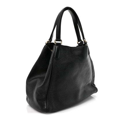 Gucci Pebbled Calfskin Medium Soho Shoulder Bag Black 3 of 10