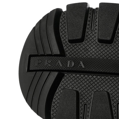 Prada Re-Nylon Piuma Metal Triangle Logo Quilted 45mm Sneakers 41 Alabastro 7 of 9