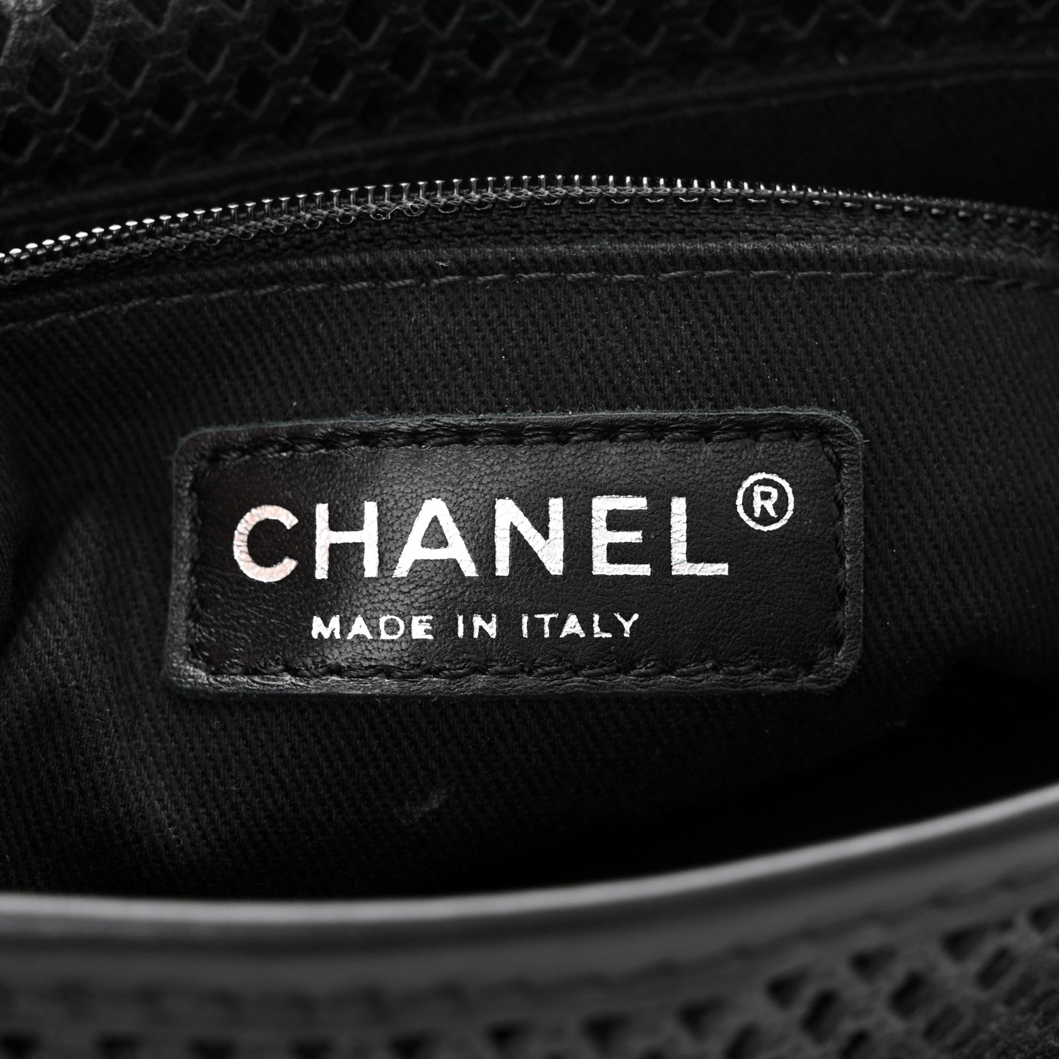 Chanel Metallic Perforated Calfskin Small Up In The Air Flap Black 6 of 10