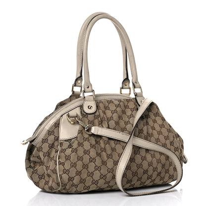 Gucci Monogram Medium Sukey Boston Off White 3 of 44