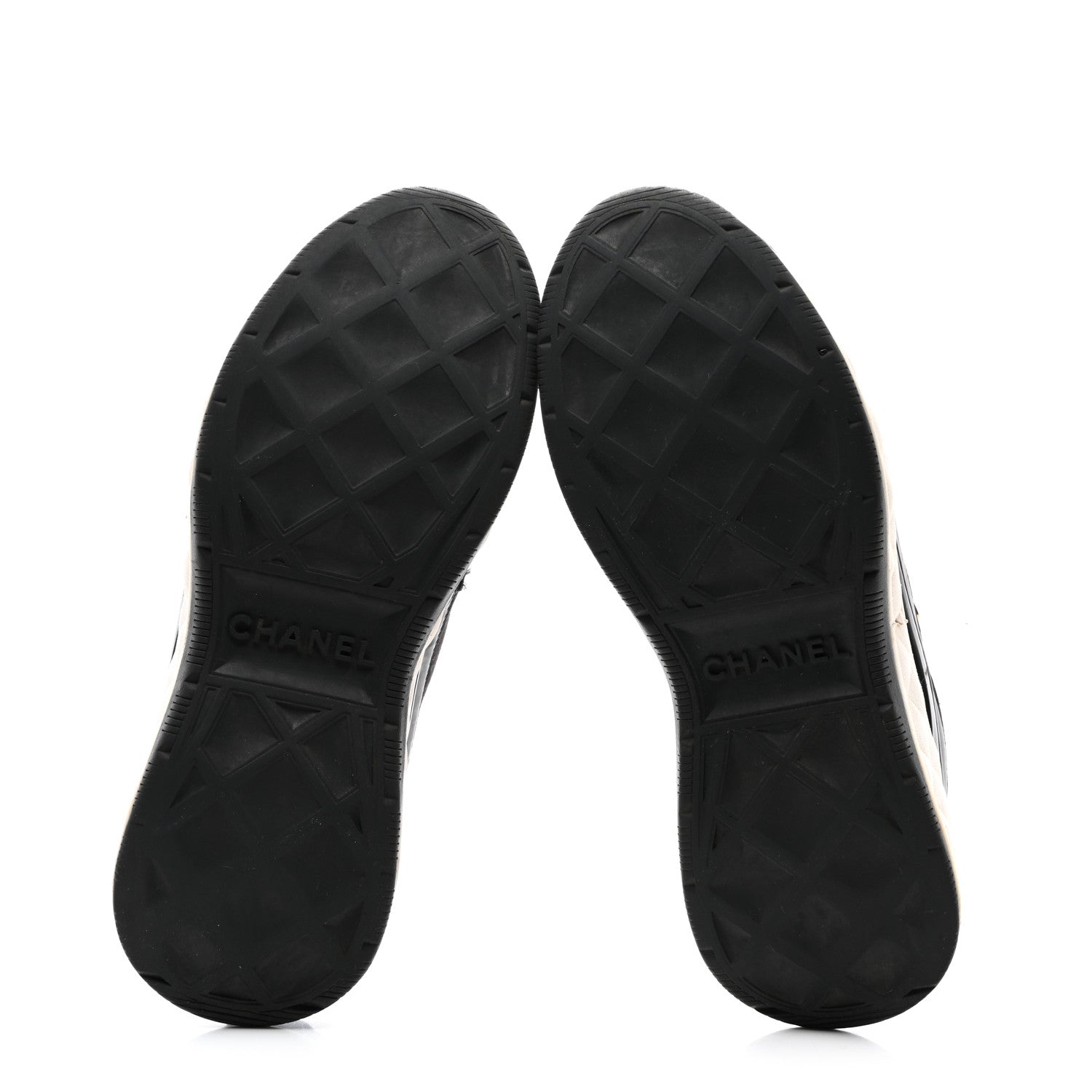 Chanel Velvet Calfskin Mixed Fibers CC Sneakers 37 Black 5 of 13
