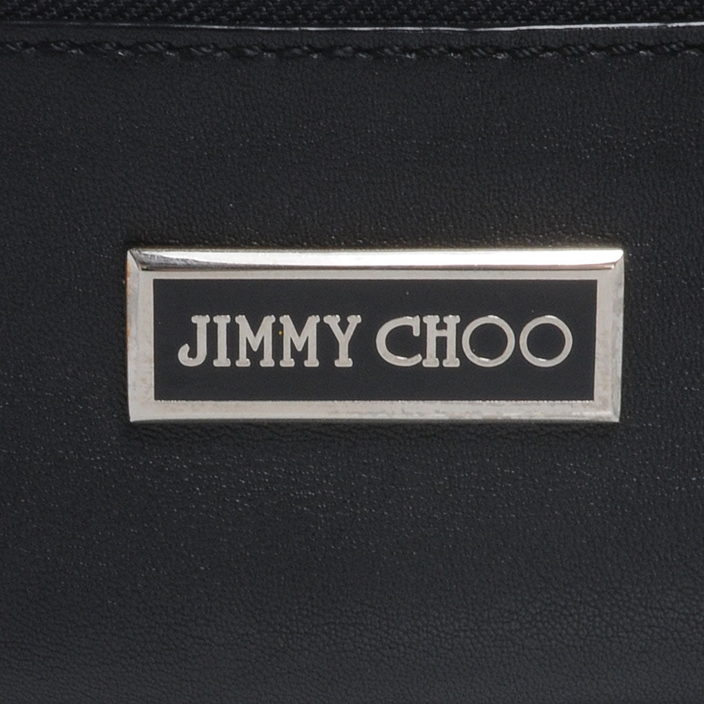 Jimmy Choo Leather Mave Foldover Clutch Black 5 of 7